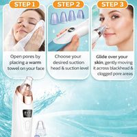 5 in 1 Blackhead Remover Vacuum – Rechargeable Pore Cleaner Machine for Acne & Deep Skin Cleaning (Price in Pakistan)